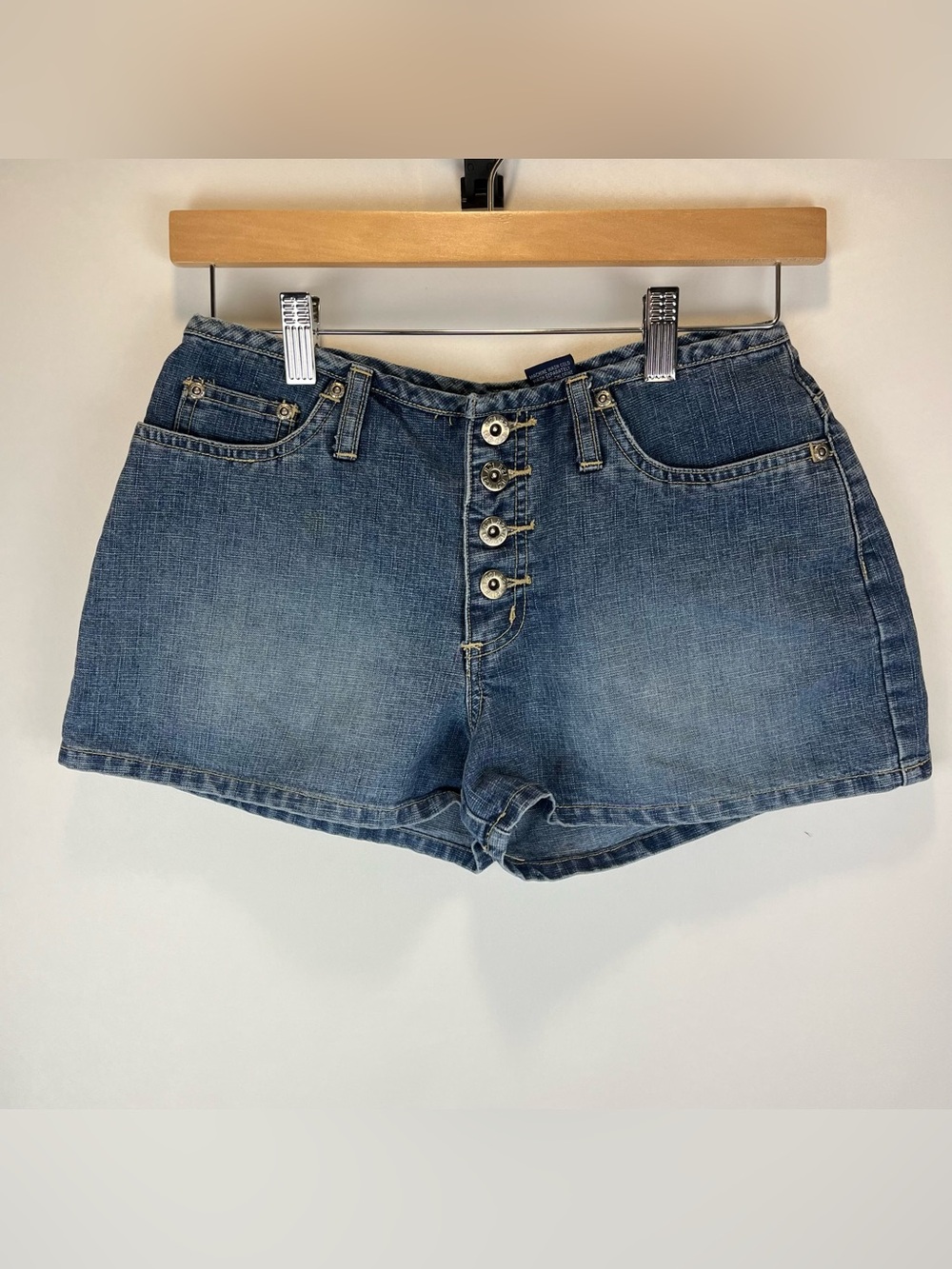 R21 Button Fly Jean Shorts